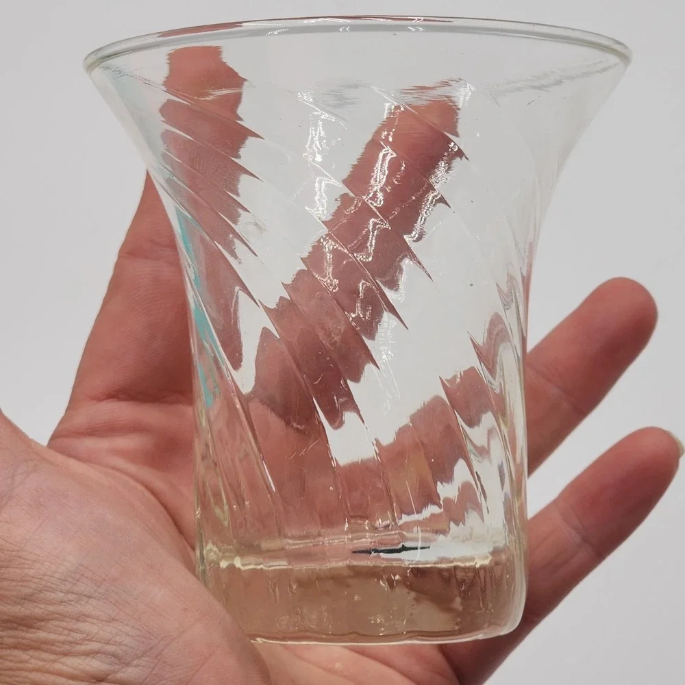 Unmarked clear glass